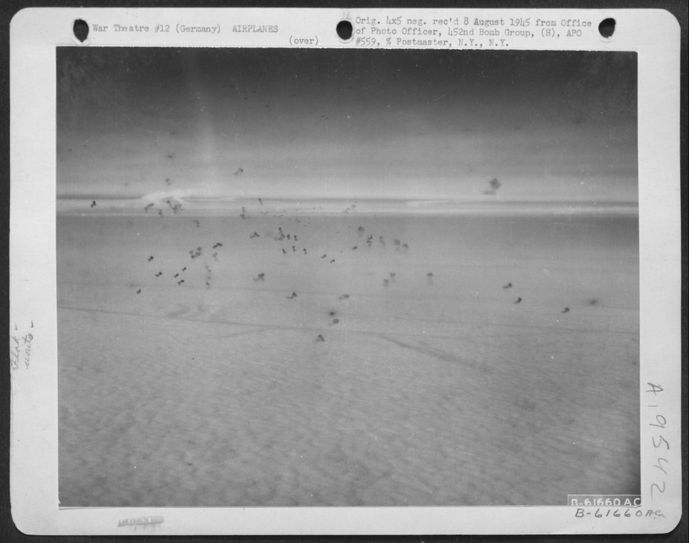 Flak barrage in German skies
