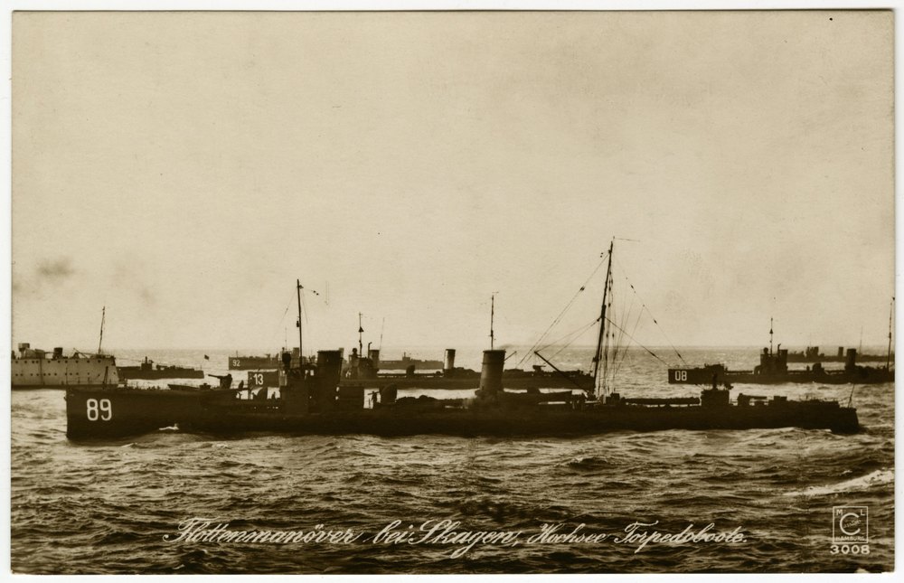 Fleet manoeuvres off the Skaw, seagoing torpedo boats