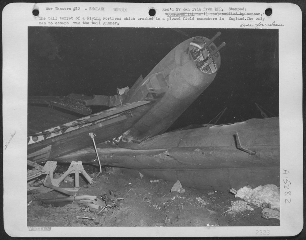 Flying Fortress crashes in England