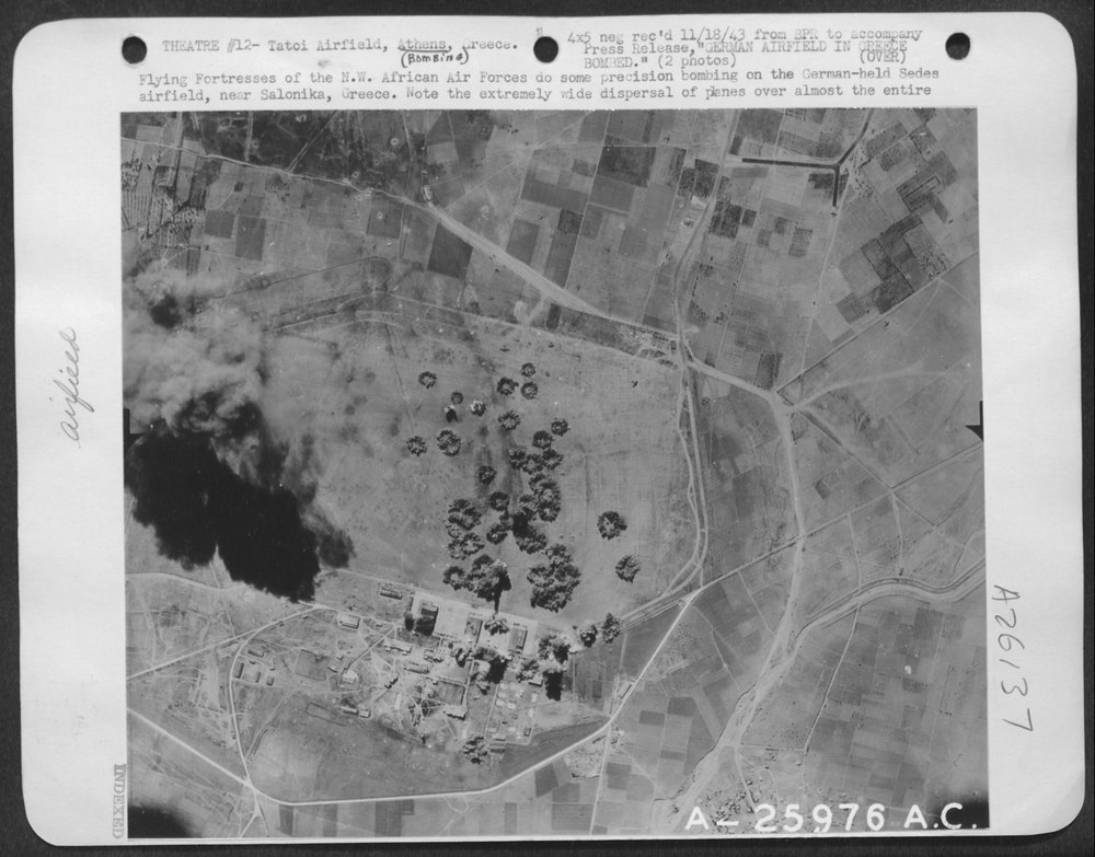 Flying Fortresses bomb Sedes airfield