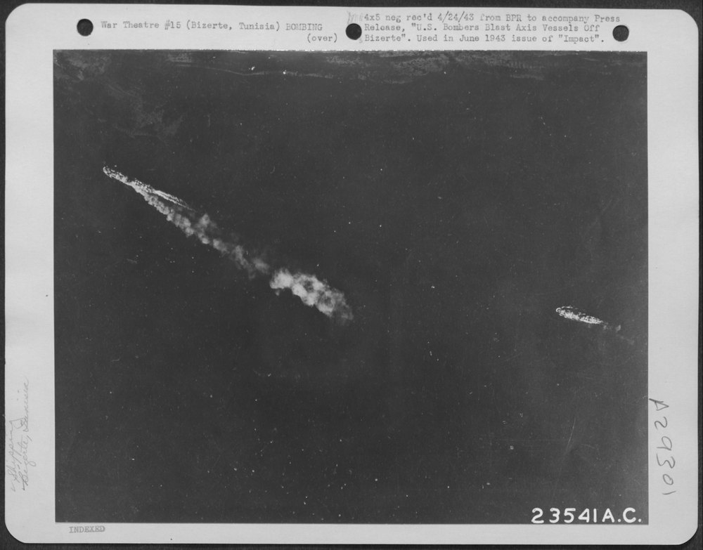 Flying Fortresses off Bizerte
