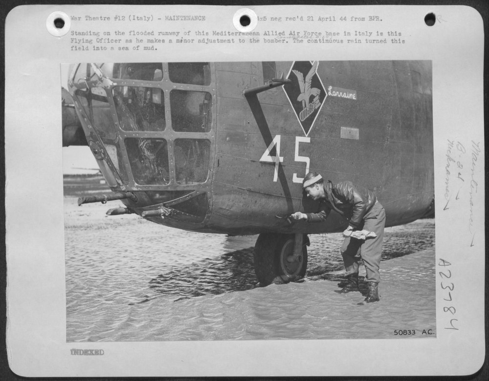 Flying Officer at Mediterranean base