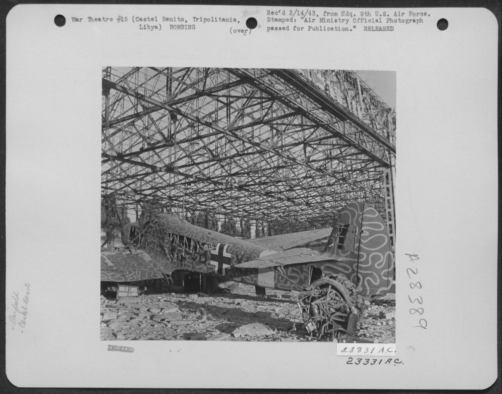 Focke Wulf FW 58 at Castel Benito