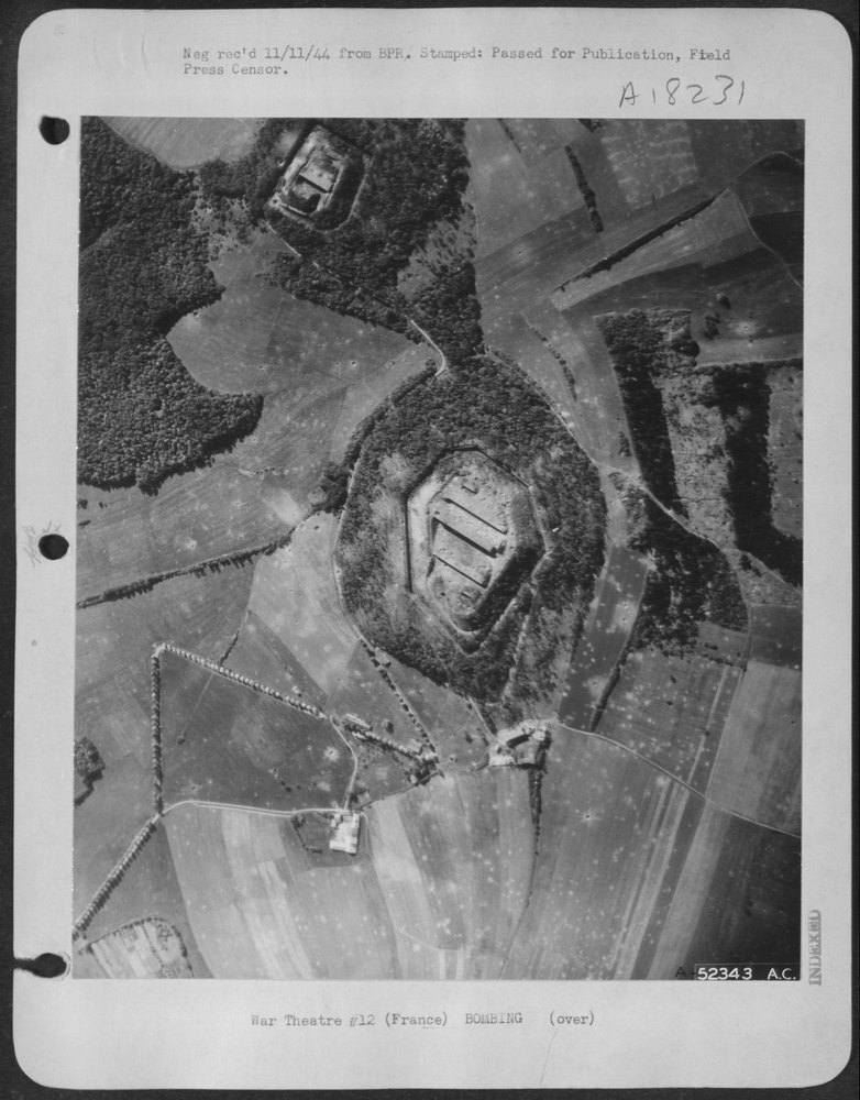 Fort St Blaise after B26 attack
