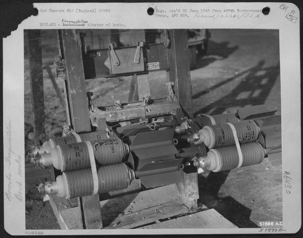 Fragmentation Cluster Bombs in England