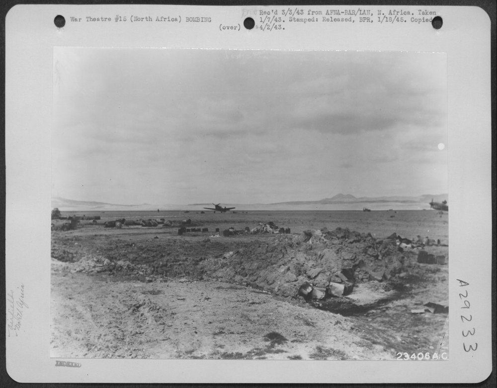 French Air Field bombed in North Africa