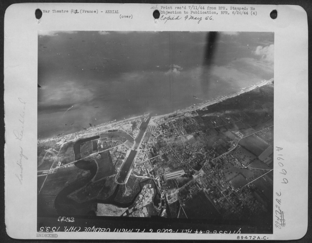 French countryside under 8th Air Force attack