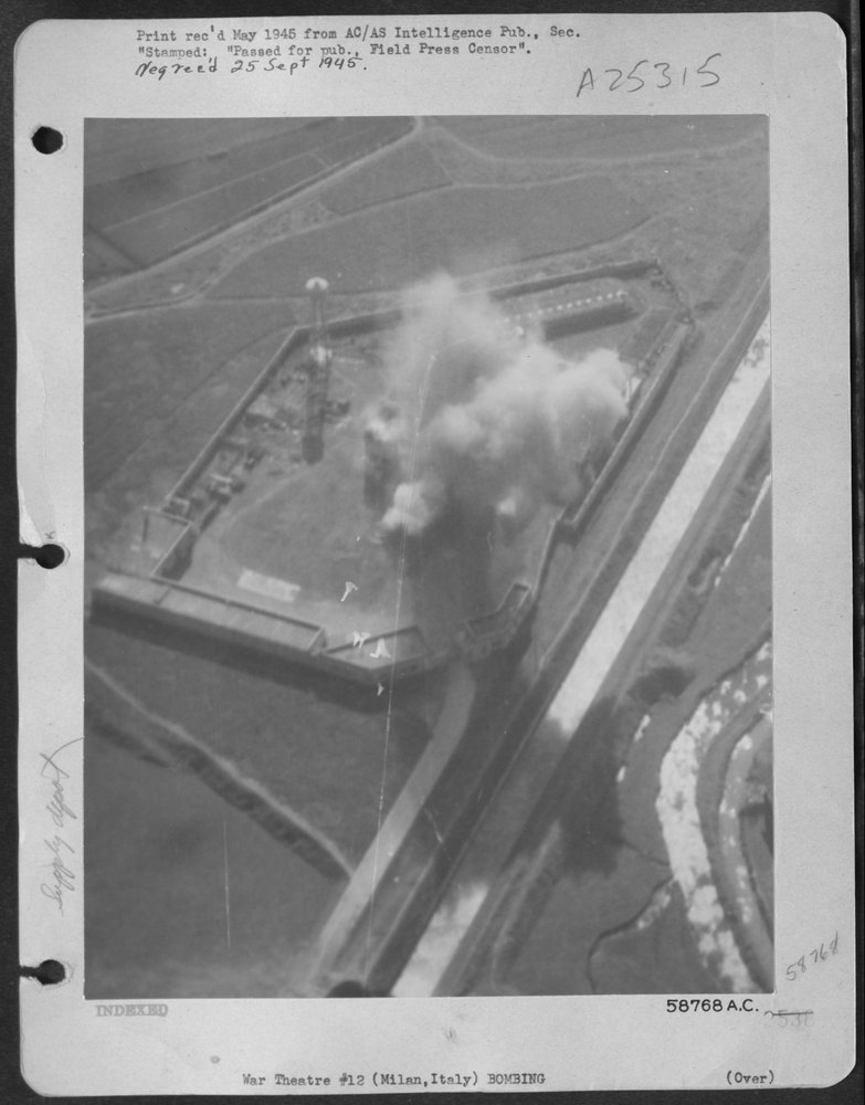 Fuel dump at Milan