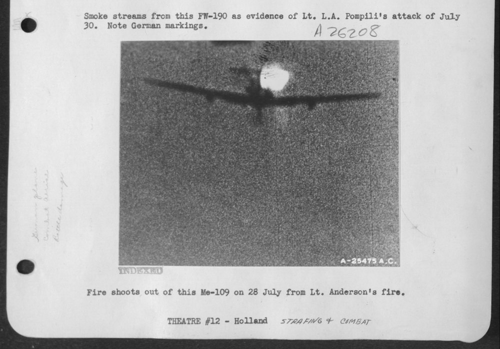 FW-190 after Lt Pompili's attack