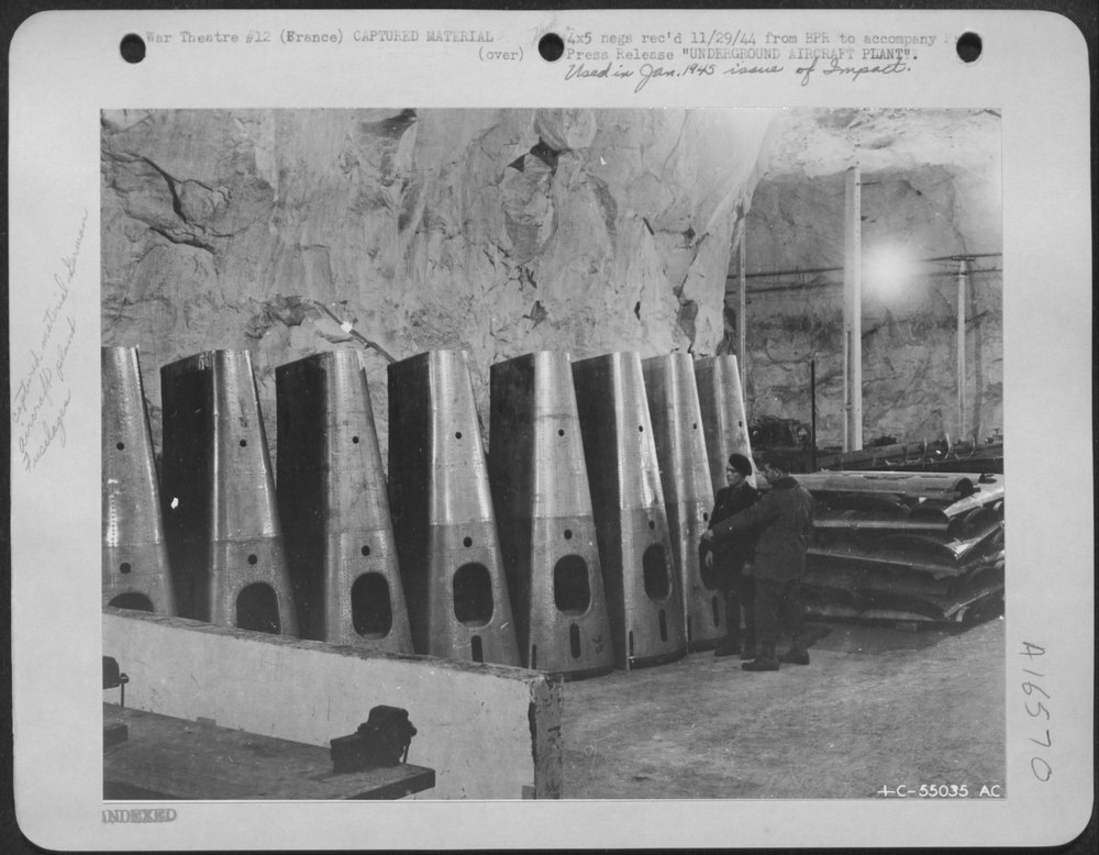 FW-190 fuselages in SWNCASO cave