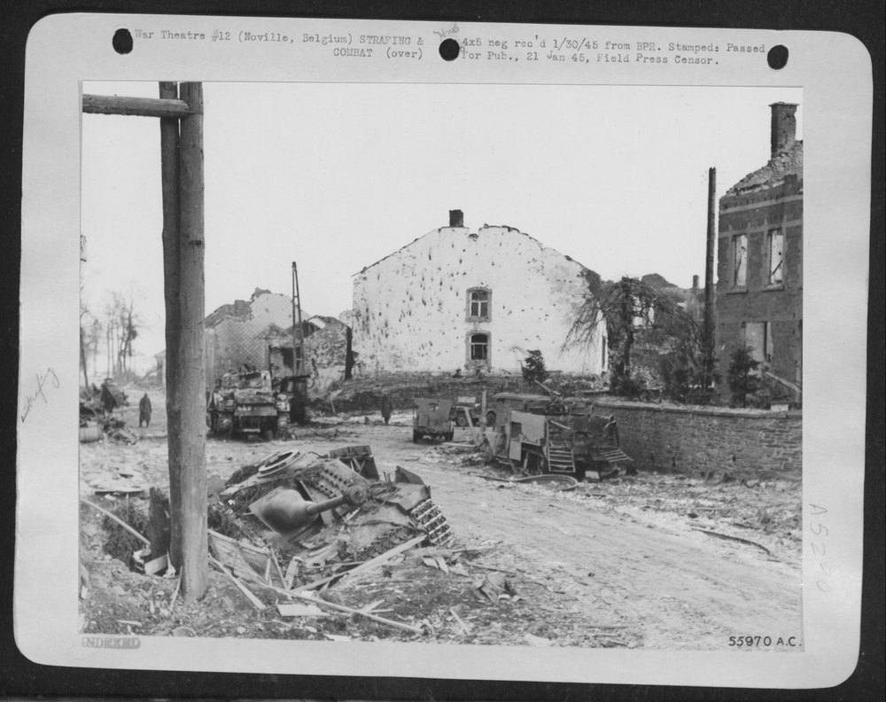 German convoy in Noville Belgium