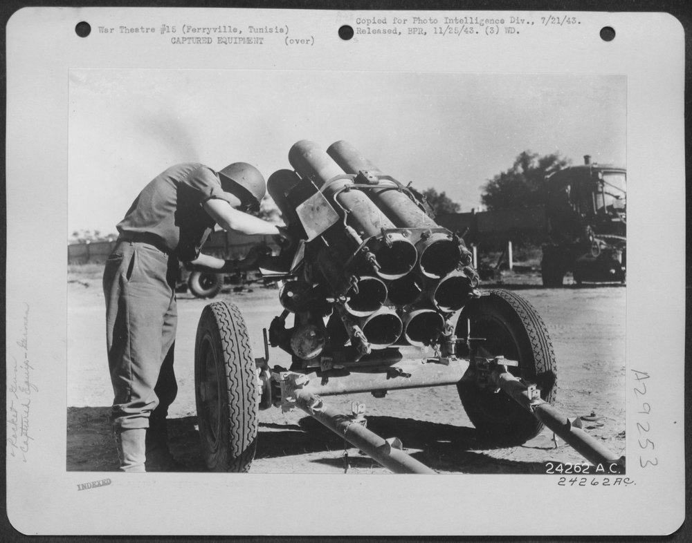 German rocket gun in Ferryville Tunisia