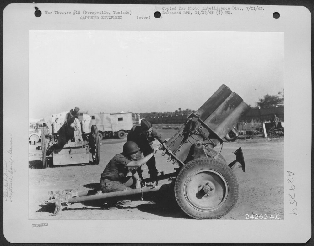 German rocket gun in Ferryville Tunisia