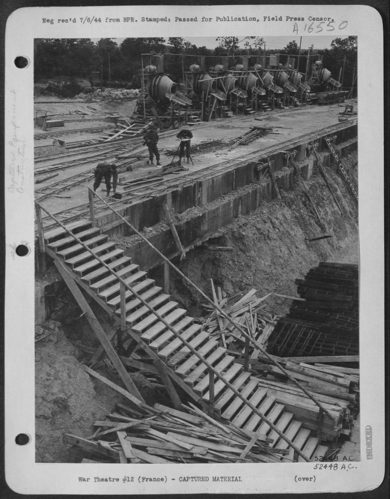 German rocket installations in Normandy