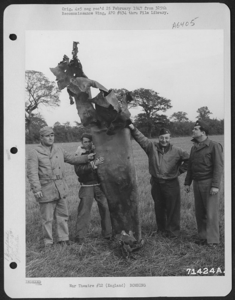 German Rocket Near 8th Air Force Base