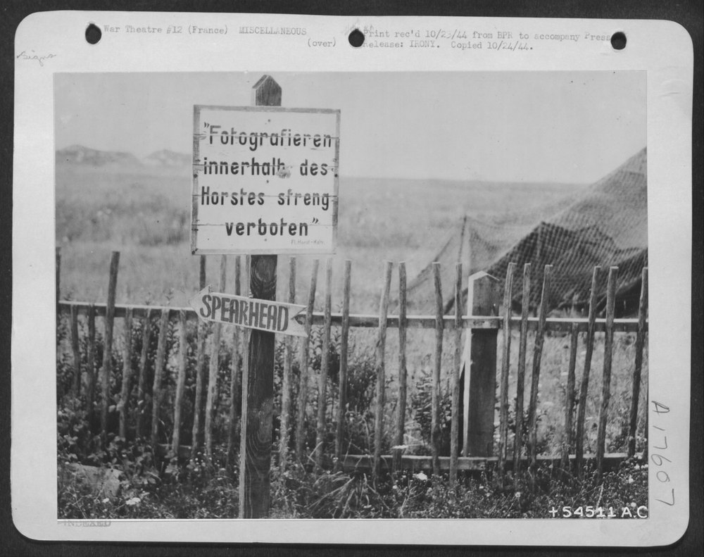 German sign in France