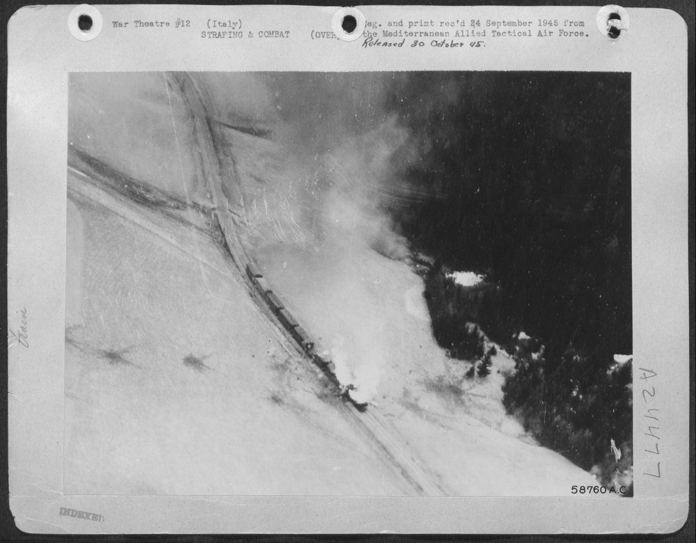 German Supply Train In Northern Italy