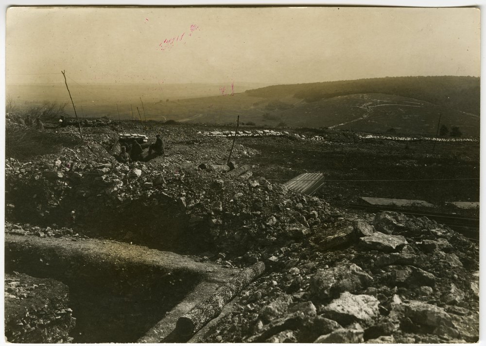 German trench on Hill 322 near St. Mihiel