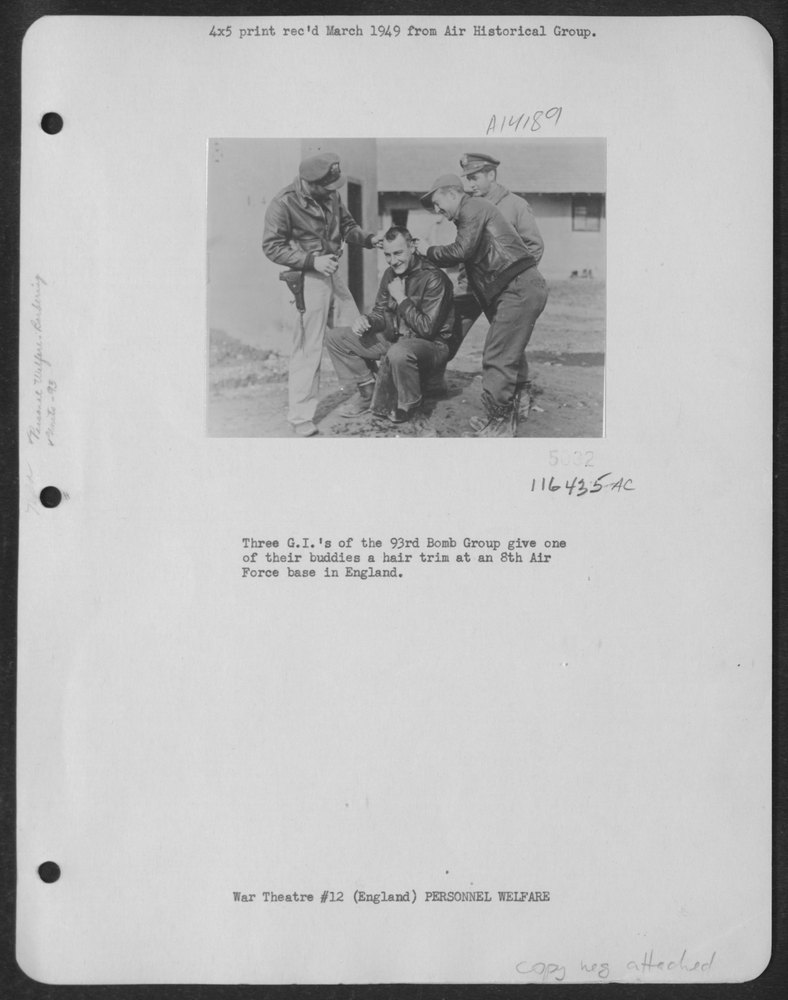 GIs at 8th Air Force base