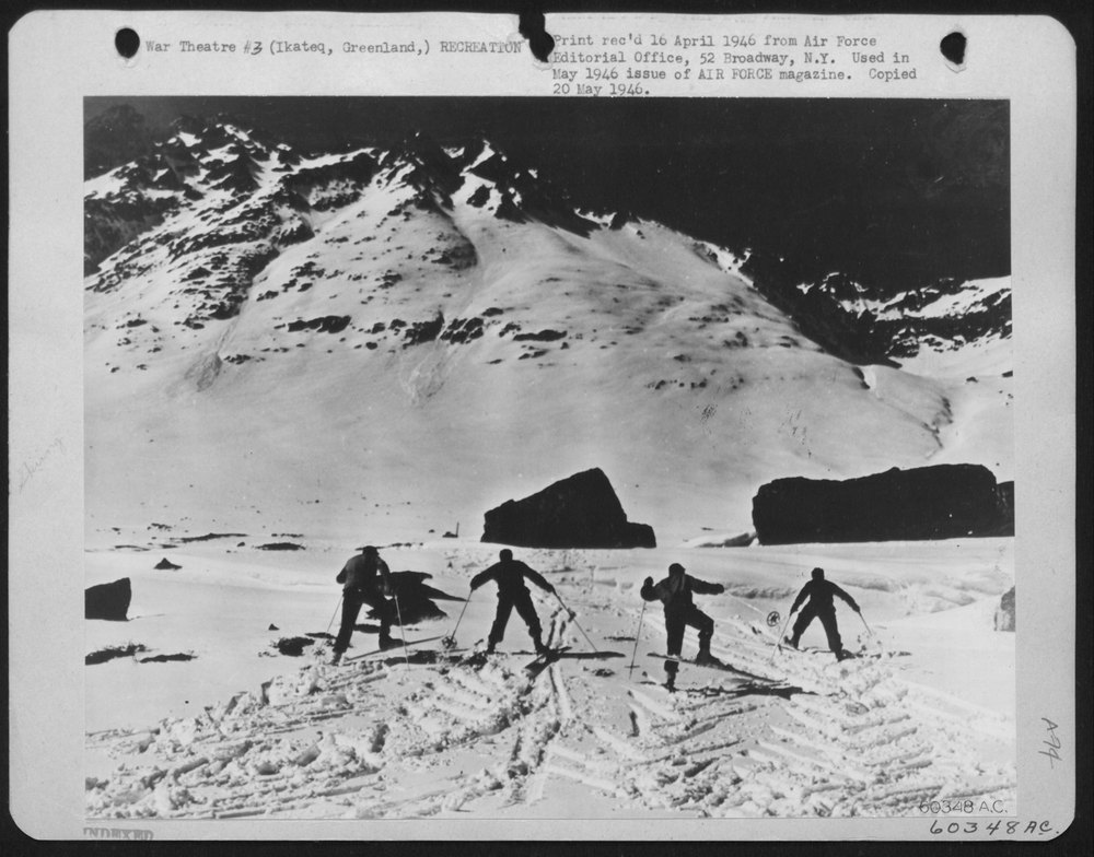 GIs skiing at Ikateq Greenland