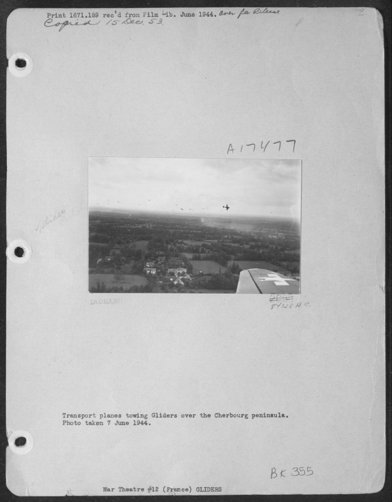 Gliders over Cherbourg Peninsula