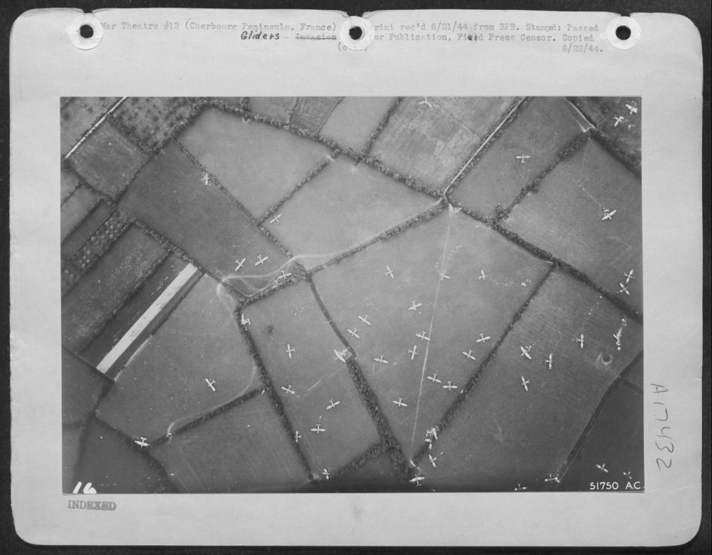 Gliders over Cherbourg Peninsula