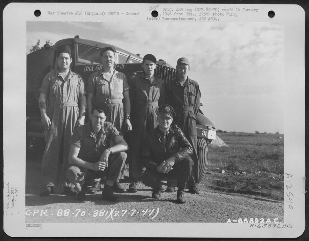 Ground Crew At 8th Air Force Base