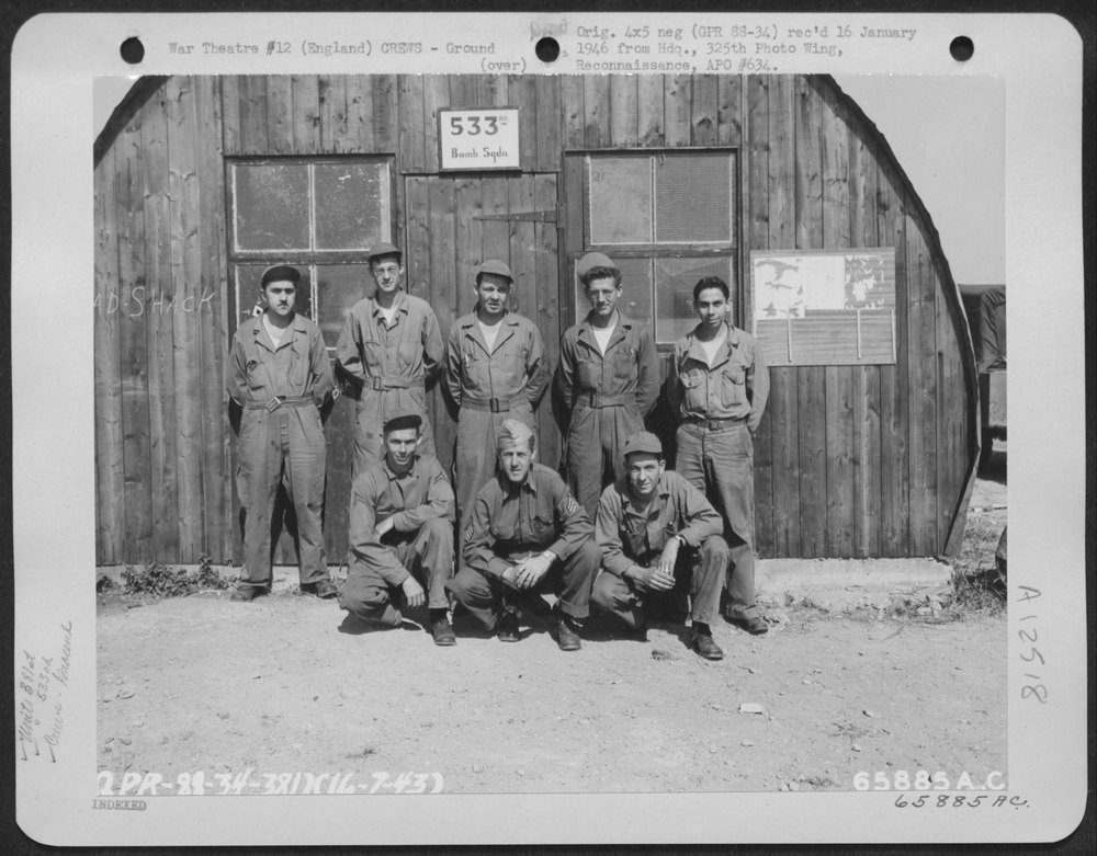 Ground Crew At 8th Air Force Base