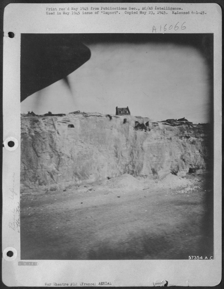 Gun positions near Dieppe