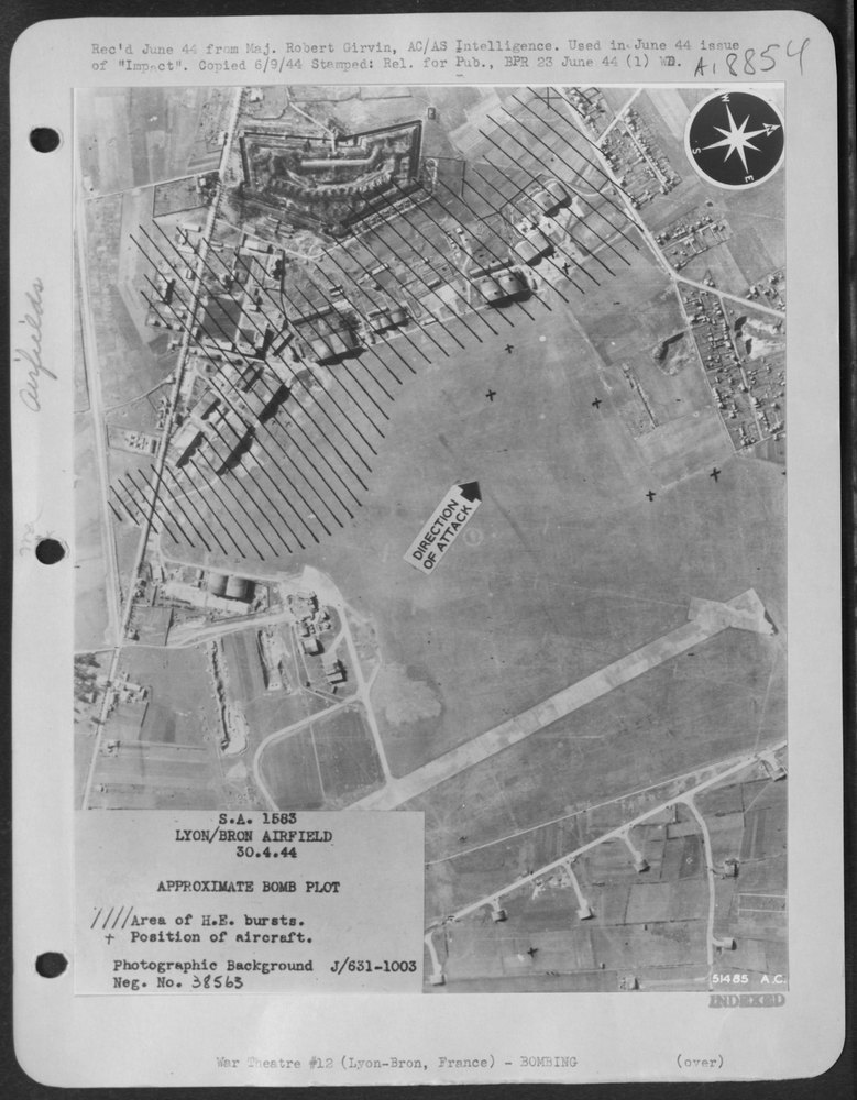 Hangars after bombing
