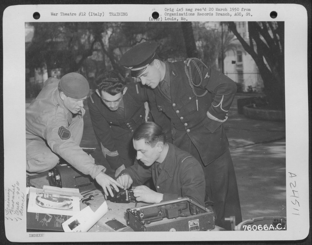 Hawkins instructs airmen in Italy