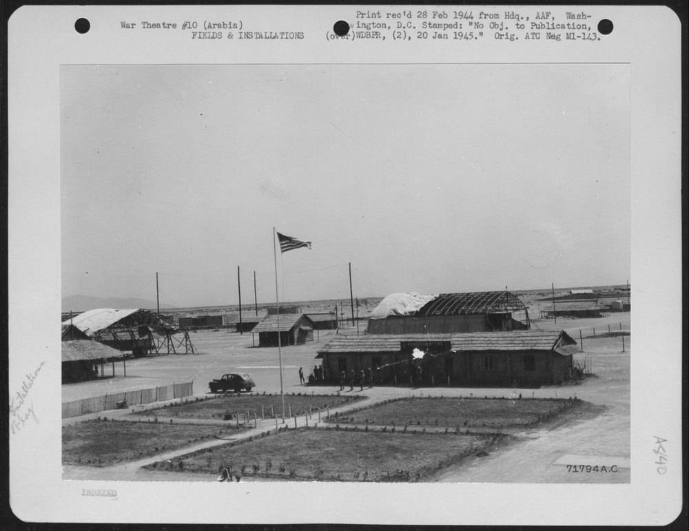 Headquarters building, Ferrying Squadron, Aden, Protectorate, Arabia