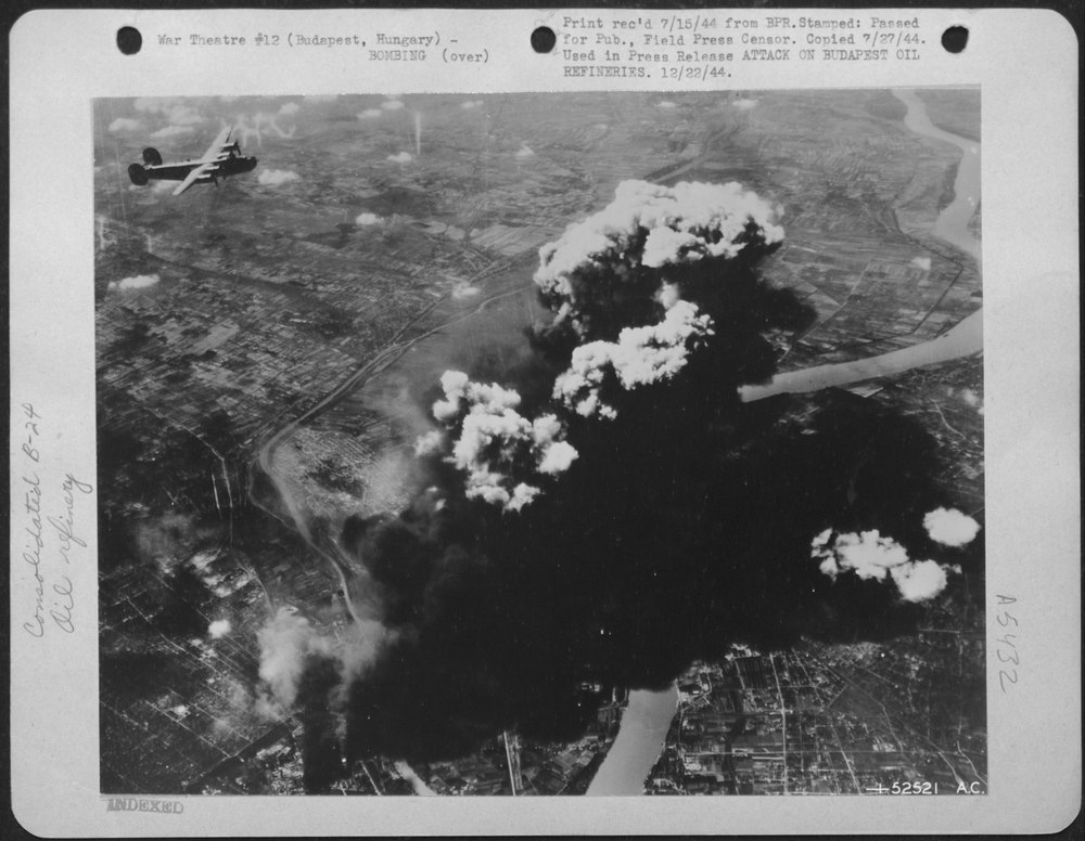 Heavy bombers of Maj. Gen. Nathan F. Twining's U.S. Army 15th Air