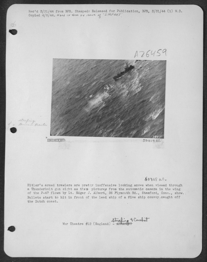 Hitler's trawlers viewed through Thunderbolt