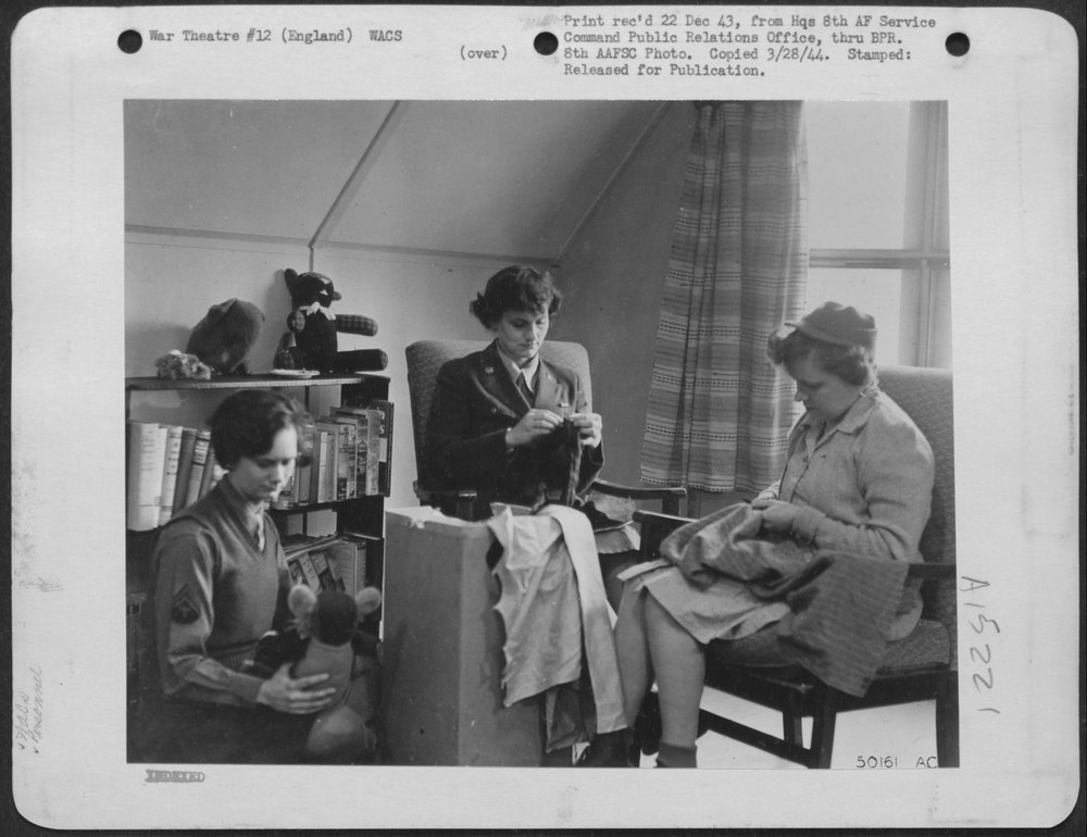 Ignoring the howls of a persistent wolf pack, WACs of the 8th Air
