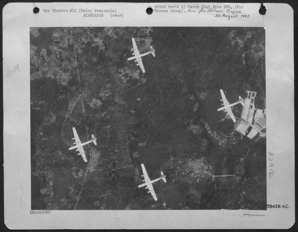 In A Mission Mounted From Bases In India, Boeing B-29S Of Brig