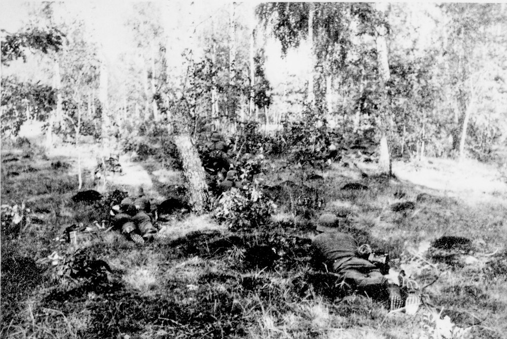 Infantry positions on the Desna River