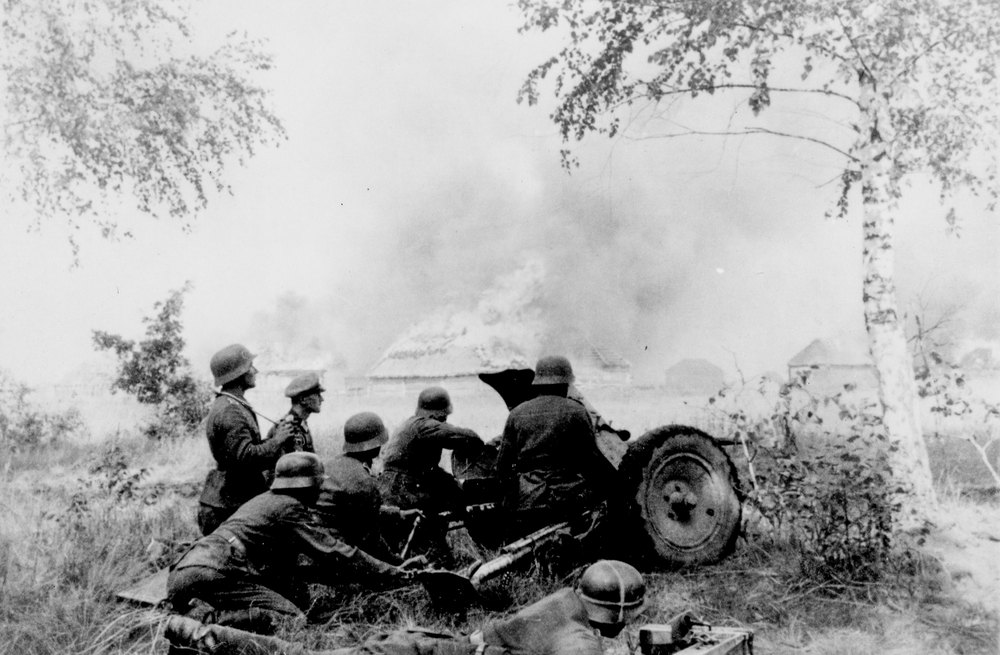Infantry positions on the Desna River