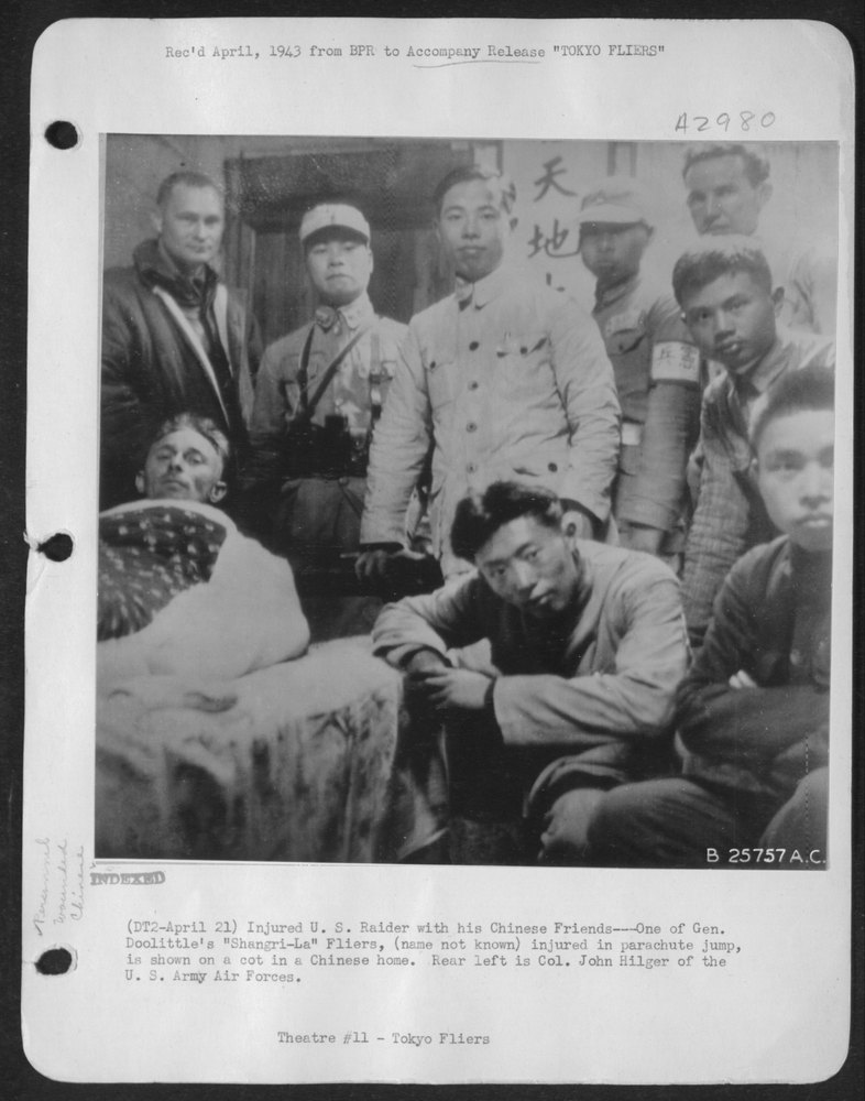 Injured Doolittle Raider in Chinese home