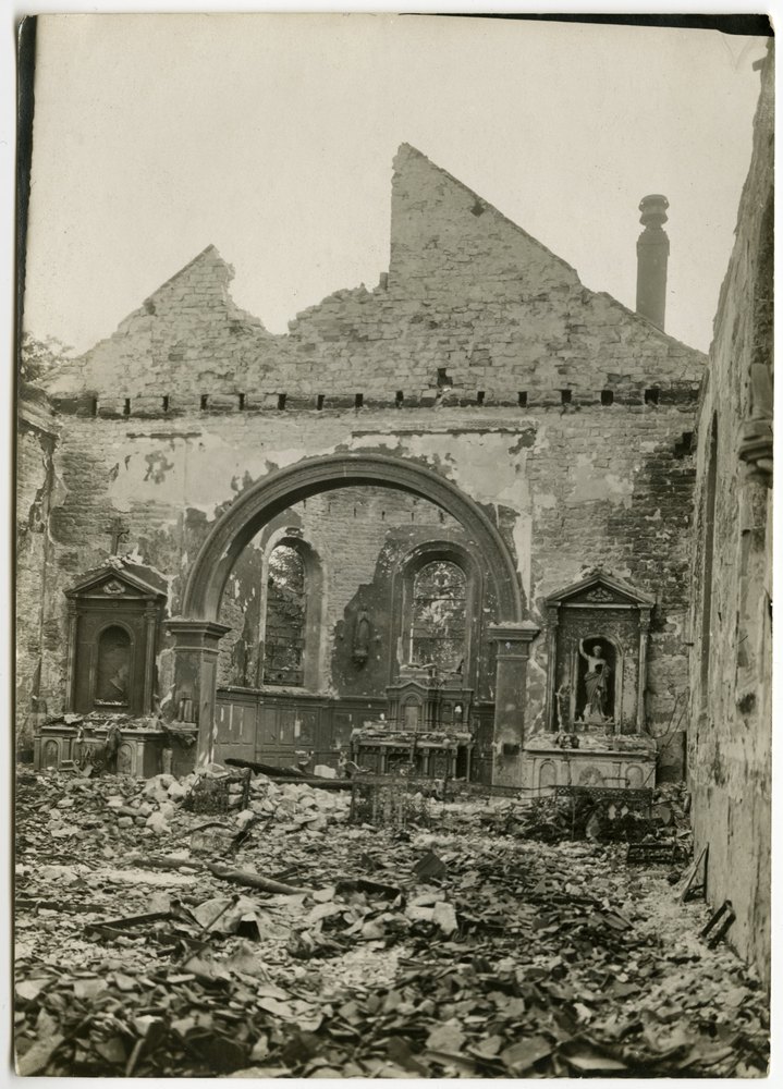 Interior of ruined church in Hochwalch