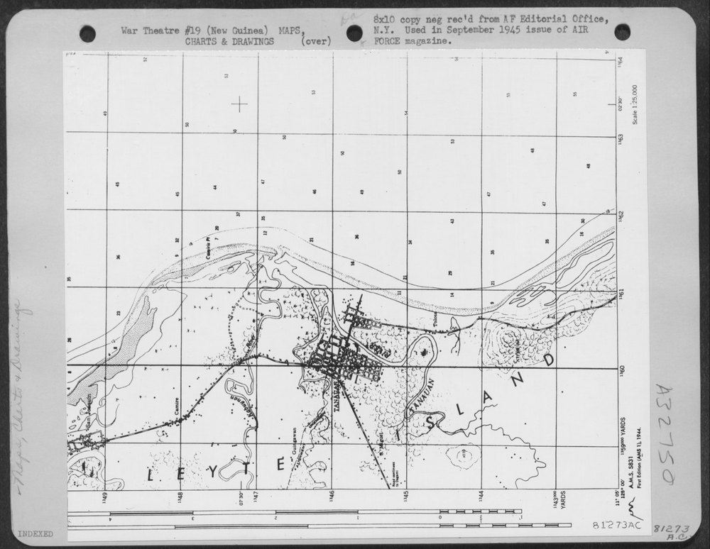 Invasion maps of Leyte