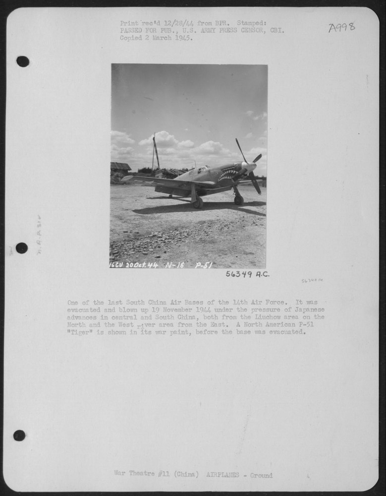 One of the Last South China Air Bases of the 14th Air Force