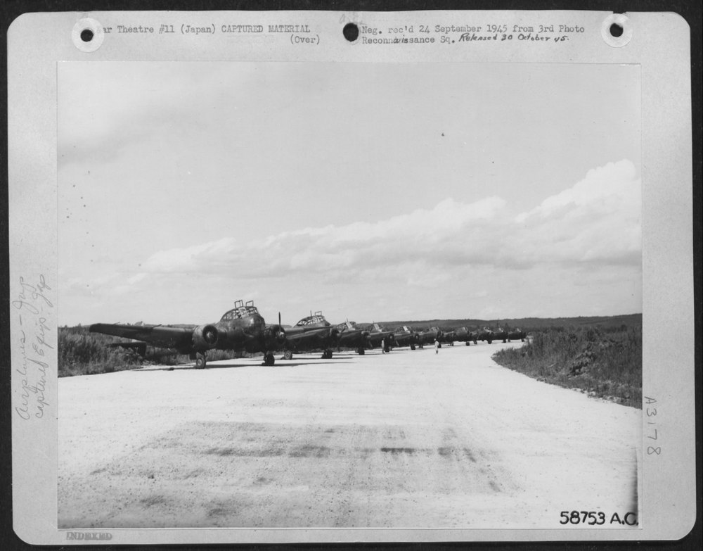 Jap Observation Planes At Mizutani Airfield