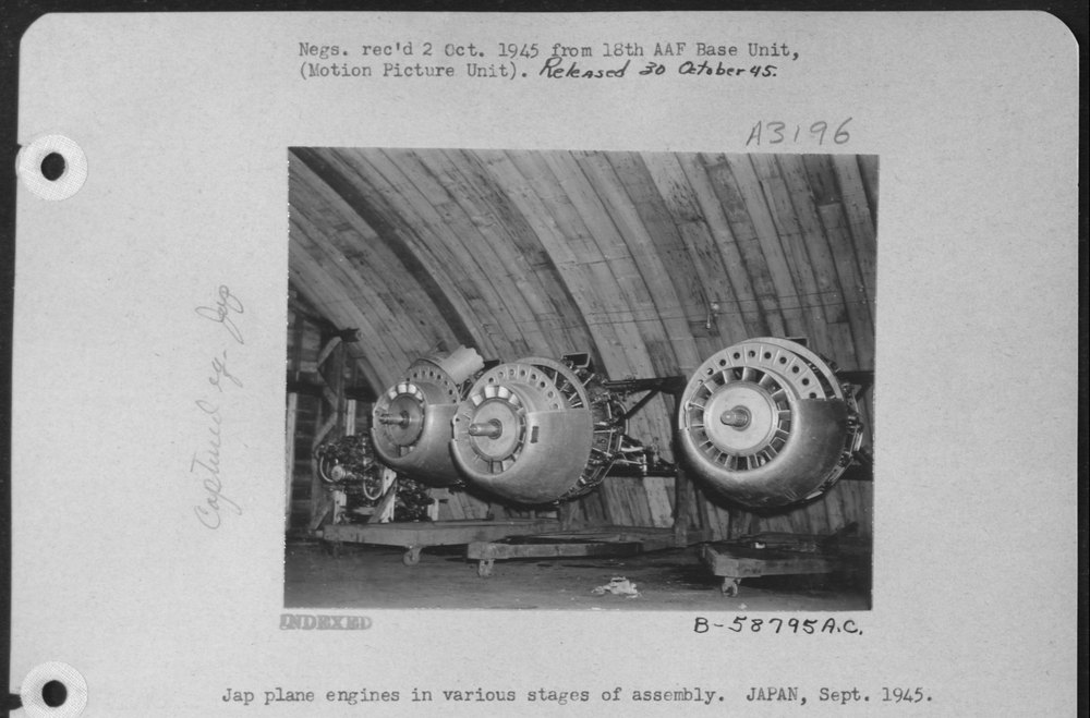 Jap Plane Engines In Japan