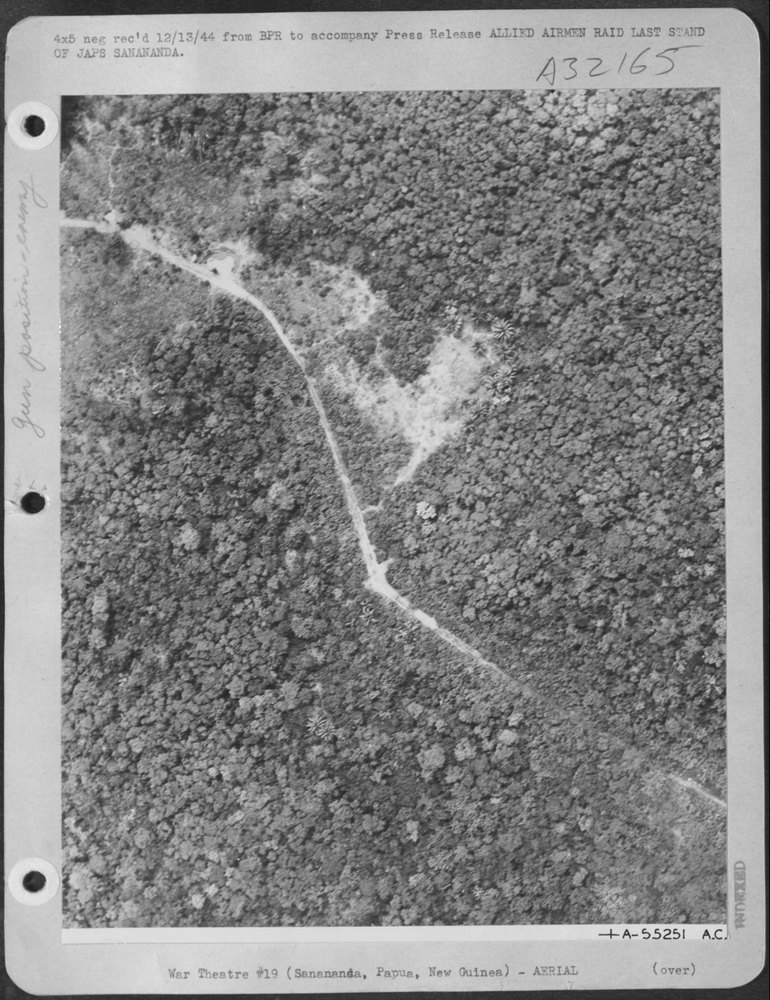 Japanese ack ack near Sanananda point