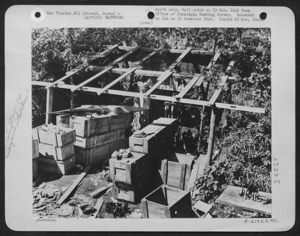 Japanese Aircraft Storage At Atsugi