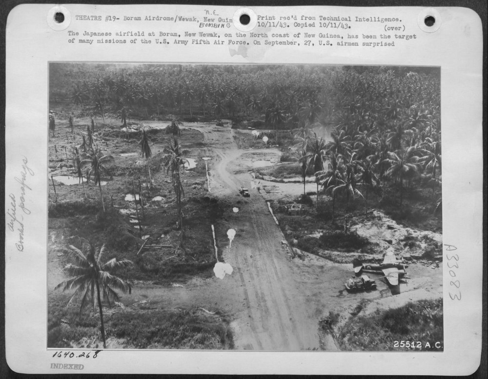 Japanese airfield at New Wewak