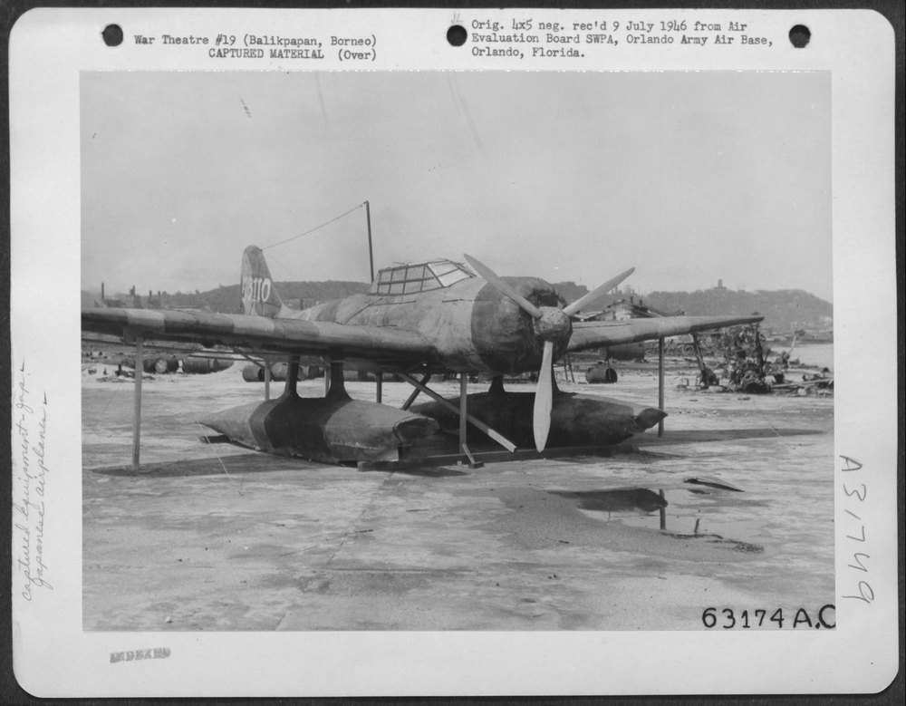 Japanese decoy seaplane in Balikpapan Harbor