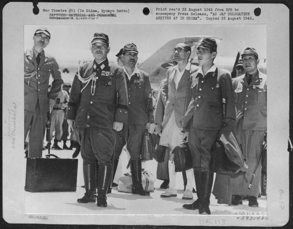Japanese Delegation At Ie Shima