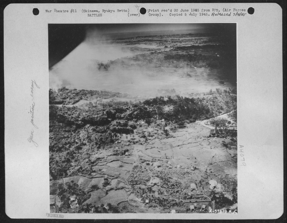 Japanese fight from tombs on Okinawa